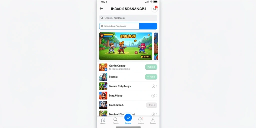 Tampilan awal aplikasi dengan antarmuka yang menarik.
