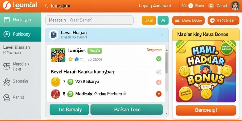 Tampilan antarmuka yang menarik dan user-friendly.