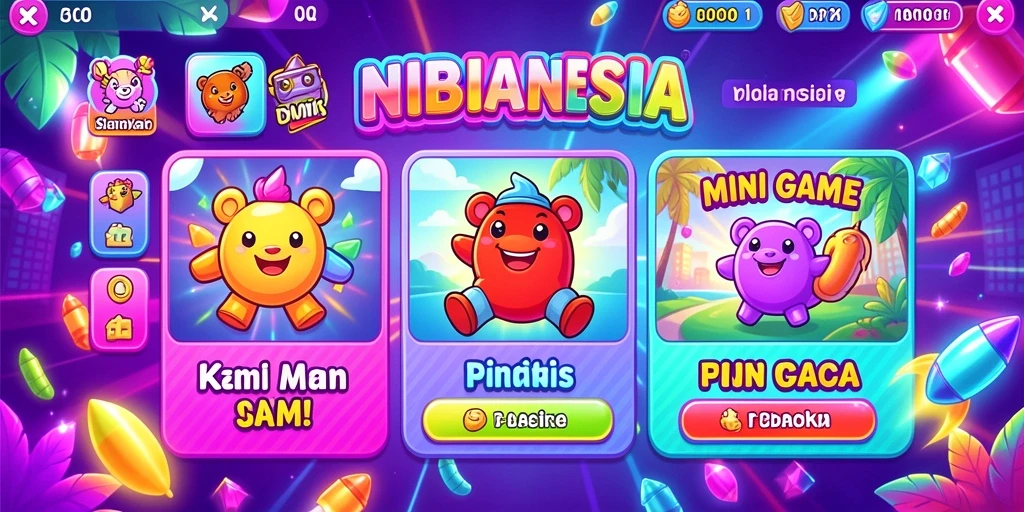 Screenshot aplikasi dengan antarmuka pengguna yang menarik.