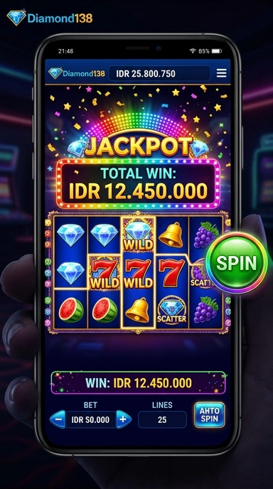 Cuplikan layar menu unduhan diamond138 untuk perangkat Android